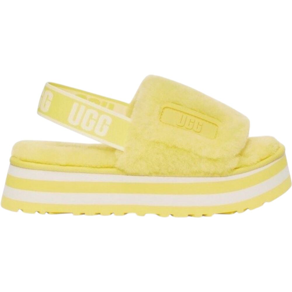 NEW UGG Disco Slide Sling Back Platform In Margarita Yellow Size 7